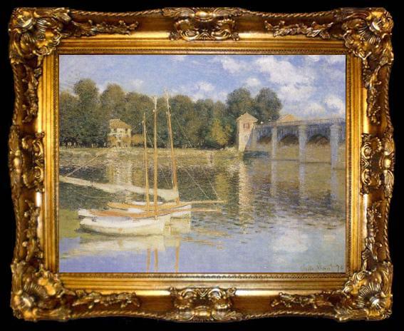 framed  Claude Monet The Bridge at Argenteujil, ta009-2